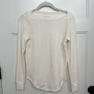 Loft xs lightweight pointelle sweater, like new